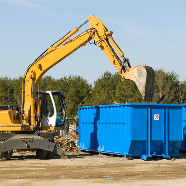 can i choose the location where the residential dumpster will be placed in Cantua Creek CA